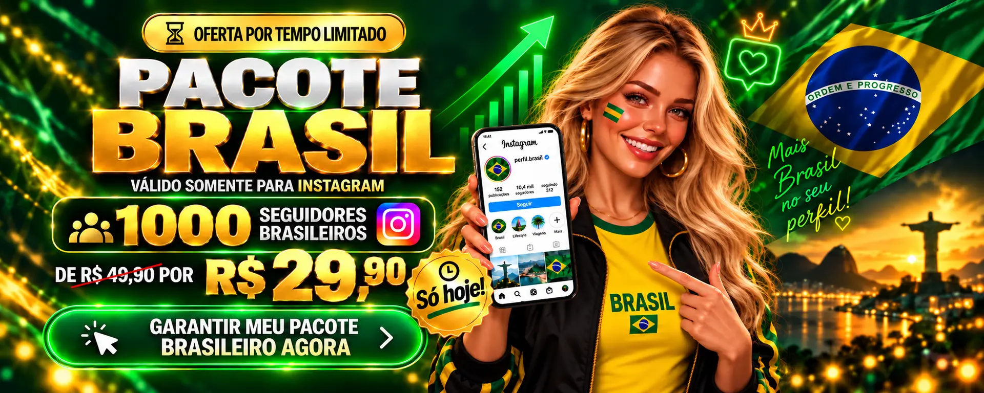 Oferta Seguidores Brasil EiViralizeii